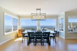 The dining room comfortably seats 8 and offers views of Morro Rock and the entire coastline